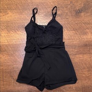 Black Lace Romper Size S
